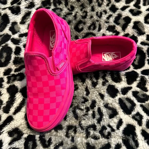 pink glow vans women's